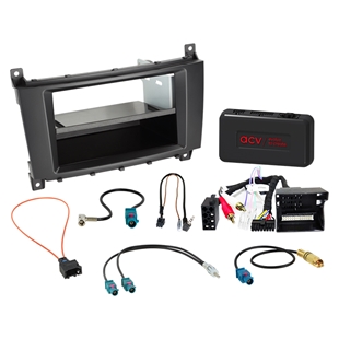 Komplet 2-DIN Kit m. rum Mercedes C-class 2004-2008