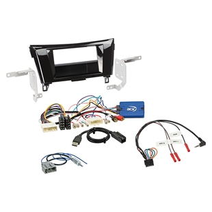 2-DIN kit m/lomme Nissan Qashqai/X-Trail ratbetj.