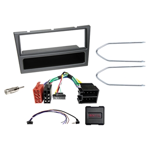 Komplet 1-DIN Kit m. rum Opel charcoal  analog