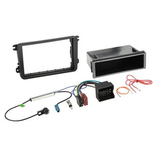Komplet 2-DIN Kit m. rum Seat/Skoda/VW