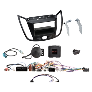 2-DIN kit m/lomme Ford C-MAX(DXA)/Kuga(DM2) ratbetj.