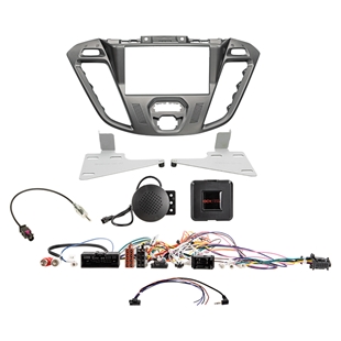 2-DIN kit Ford Custom 2012-2016 phoenix sølv ratbetj.
