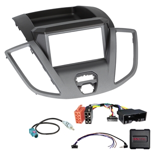 Komplet 2-DIN Kit m. rum Ford Transit V363 2014-2019