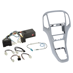 Komplet 2-DIN Kit Opel Astra J 2009-2018 platin sølv