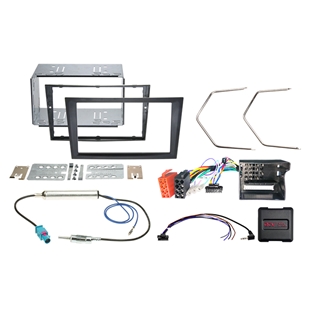 Komplet 2-DIN Kit Opel sort  CAN Bus