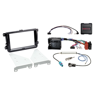 Komplet 2-DIN Kit Seat/Skoda/VW  piano sort