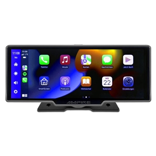 Ampire 10" Skærm med CarPlay Android Auto AHD Dashcam