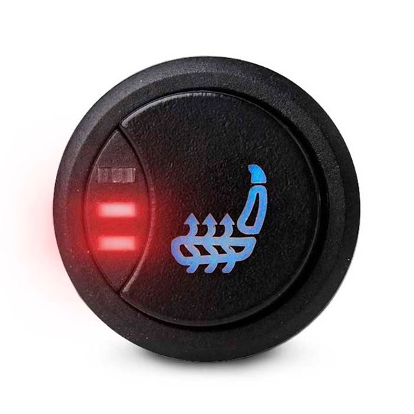 Ampire sædevarmesæt m. 3 niveauer