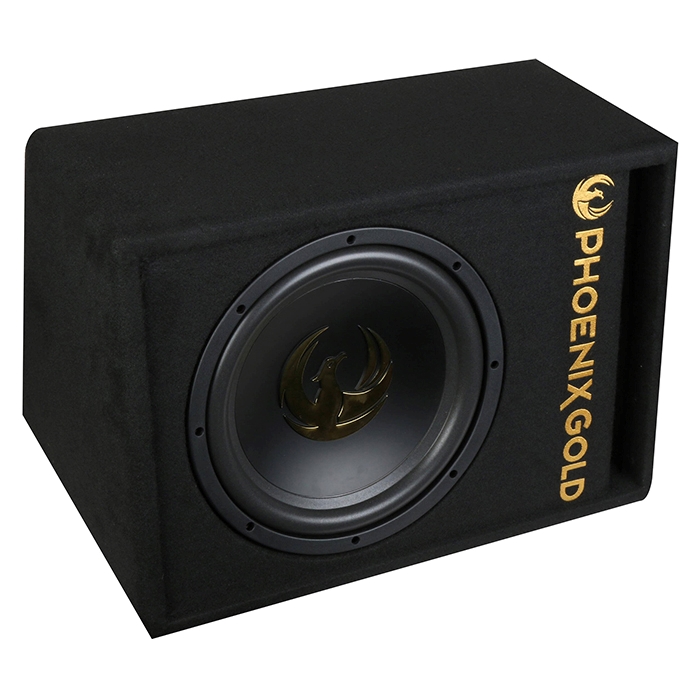 Phoenix Gold 12 subwoofer m kabler og fjernbetjening