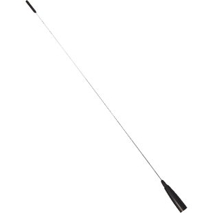 Sort antennestav med 6 mm gevind og længde på 428 mm til bilantenne