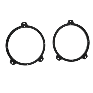 Sort højttalerramme til BMW E46 fordør med 165mm diameter til montering af bilhøjttaler.