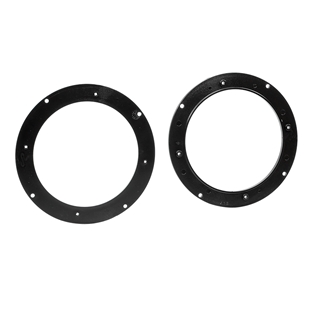 Sort højttalerramme til Peugeot 306 xr/XT med diameter på 130mm, designet til nem montering af bilhøjttalere.