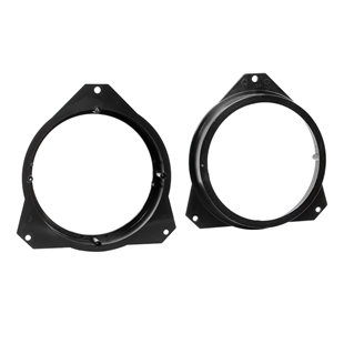 Sort plast højtalerramme til Citroën Berlingo og Peugeot Partner modeller fra 2008 og frem, forreste montering.