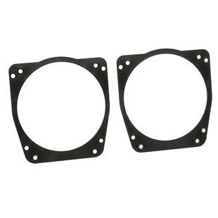 Sort højttalerramme til Ford Fiesta fra 1989 og frem, 130 mm diameter til montering i fordør