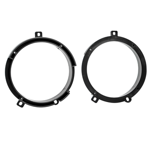 Højttalerramme til w202 Fordør med diameter på 165mm, sort plastik til montering af bilhøjttalere.