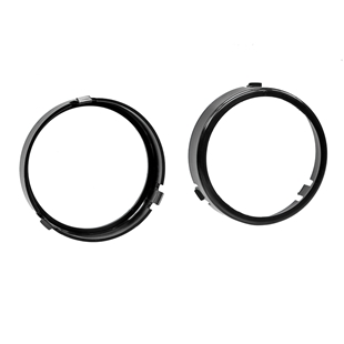 Sort højttalerramme til W124 bagside med 120 mm diameter, til montering af bilhøjttalere