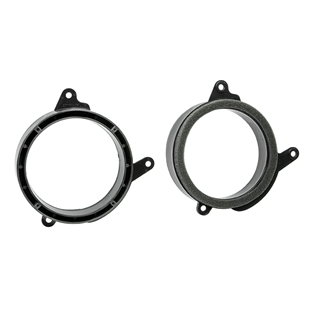Sort plast højttalerramme til Fordør med 165mm diameter, model W210, til montering af bilhøjttaler.