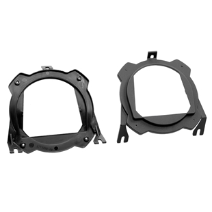 Sort plastik højttalerramme til Opel Corsa B+C og Tigra baghjul, 130mm diameter, reservedel til billydssystem