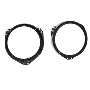 Sort højttalerramme til Opel diverse fordør med diameter på 165mm, designet til bilhøjttalere