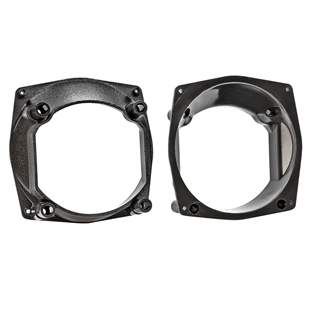 Højttalerramme til Renault Clio 1991-1998 bageste 130mm højttalere i sort plast og metal
