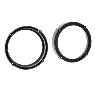 Højttalerramme i sort plast til VW diverse modeller, passer til fordør med 165mm højttalere, sæt med to ringe.