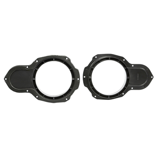Højttalerramme i sort plast til Ford Passat 3c+cc fordør med 165mm diameter, fremstillet til montering af bilhøjttalere.