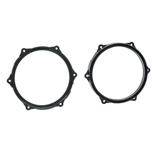 Sort højttalerramme til Seat Ibiza biler fra 2008 og frem, designet til perfekt pasform og forbedret lydkvalitet.