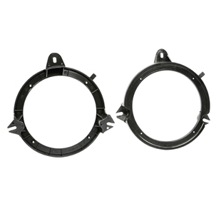 Højttalerramme til Ford S70 og V70 fordør, rund sort plastramme til 165mm højttalerinstallation