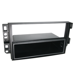 Sort radioramme 2-DIN til diverse Chevrolet modeller med opbevaringsrum.