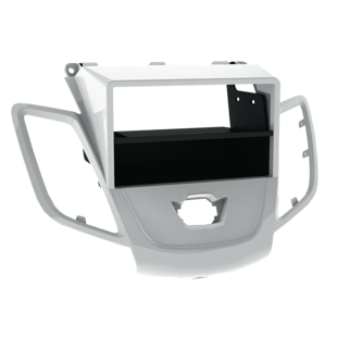 Radioramme 2-DIN Fiesta 09-> sølv med rum