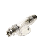 Sikringsholder til anlægssikringer med transparent hus og tilslutning for kabler op til 50mm2