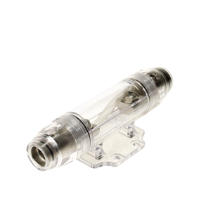 Sikringsholder til anlægssikringer med transparent hus og tilslutning for kabler op til 50mm2