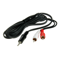 3,5mm MINIjack til phono 1,5 meter