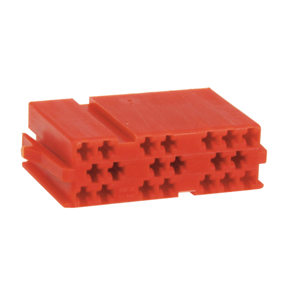 20 pin - hus til MINI-isostik rød