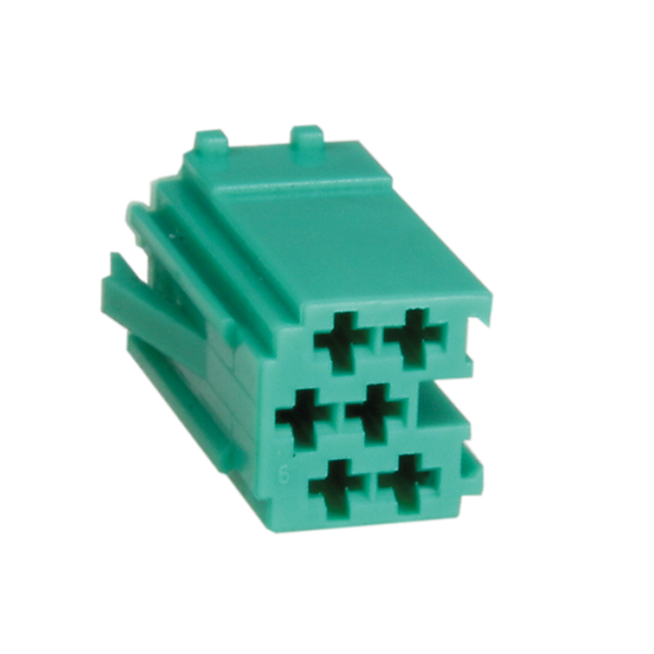 6 pin - hus til MINI-isostik grøn
