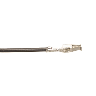 2,8 mm hunstik til iso stik med 13 cm led i sort med metalforbindelse