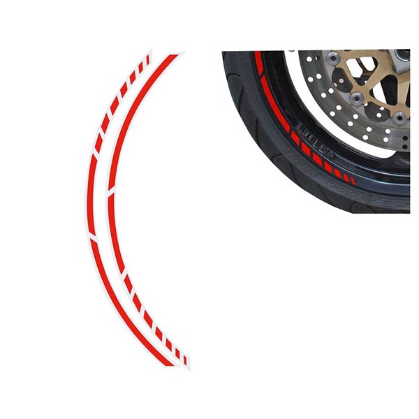 Fælgbånd til MC NEON red