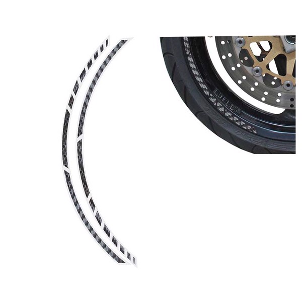 Fælgbånd til MC carbon structured