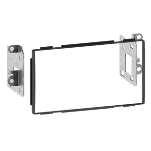 2-DIN monteringskit til Nissan Qashqai fra 12/2006 og frem, med metalbeslag og plastikramme til bilradioinstallation