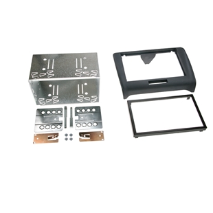 2-DIN kit Audi TT (8j) 06-> sort rubberto