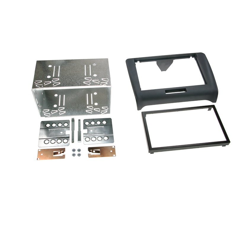 2-DIN kit Audi TT (8j) 06-> sort rubberto