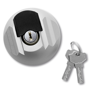 Disec75 varevognslås - Nøgleåbning - Sølv - 1 Stk.