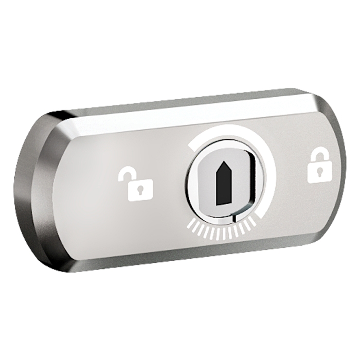 Disec varevognslås - Magnet åbning - Sølv