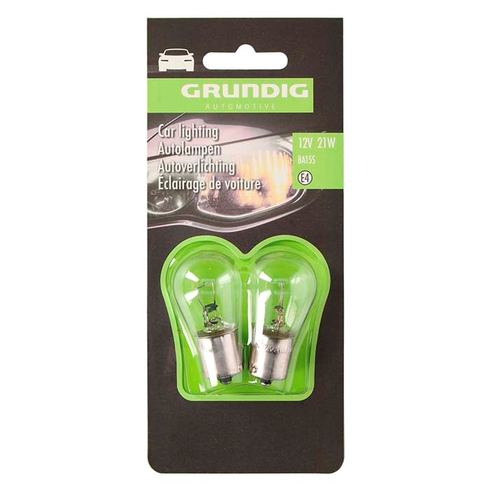 Grundig Autopære, 12V, BA15S, P21W, 2 stk.