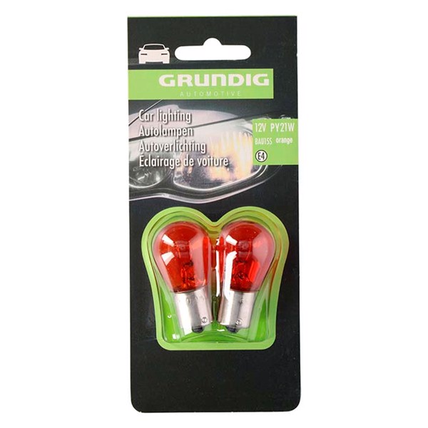 Bil lys, grundig, 12v, 21w, 2 stk., orange