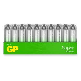 GP Super Alkaline AA batteri, 15A/LR6, 40-pak