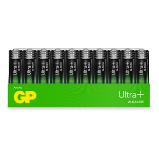 GP Ultra Plus Alkaline AA batteri 15AUP/LR6, 40-pak