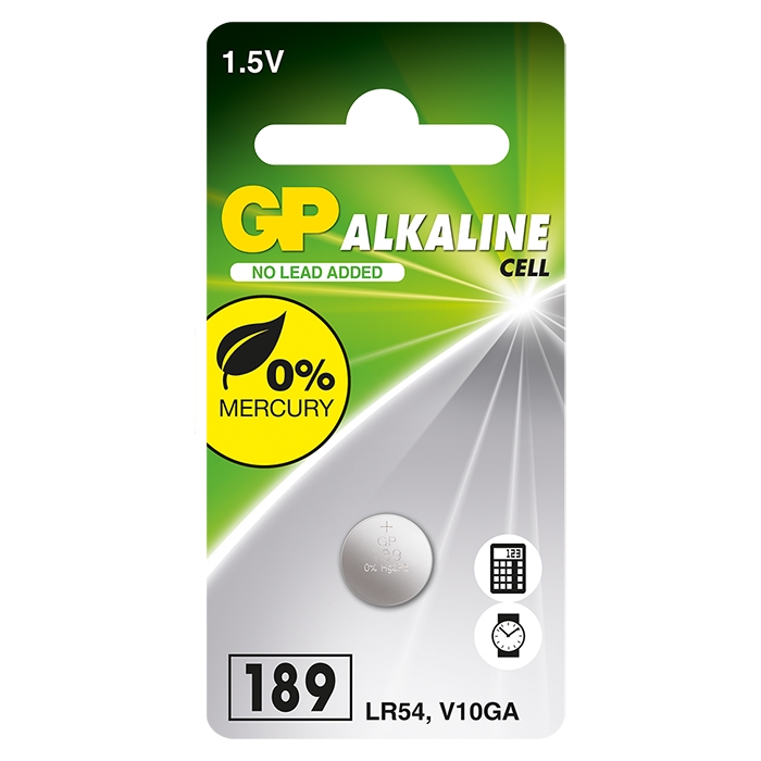 Gp lr54/lr1130 batteri stk.