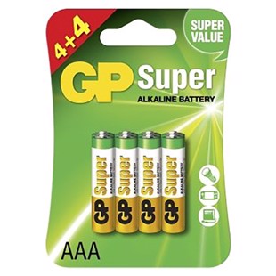 Gp lr03/aaa batterier 8 stk.