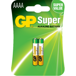 Gp 25a-u2 /lr61/aaaa batterier 2 stk.